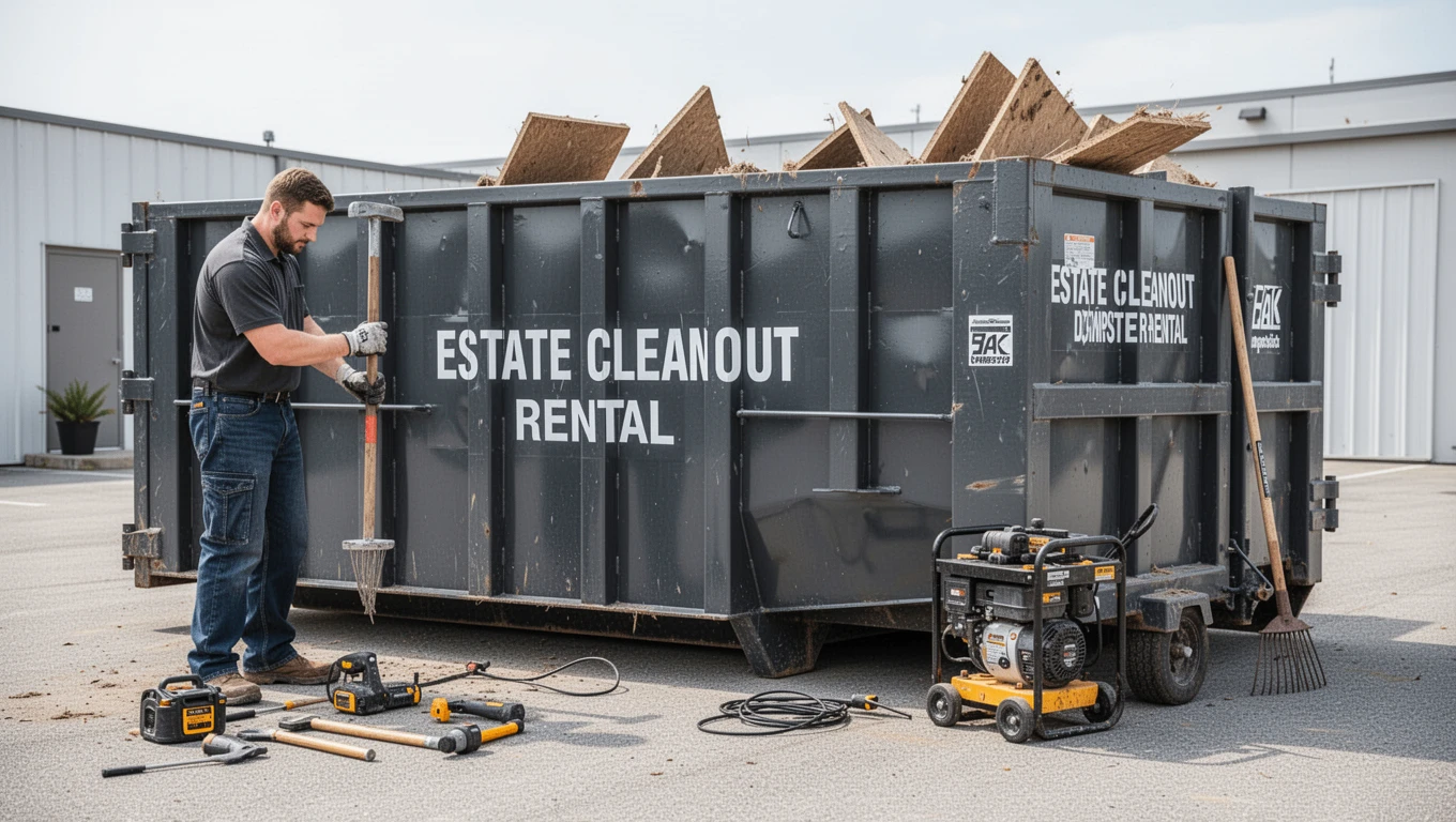 Estate Cleanout Dumpster Rental